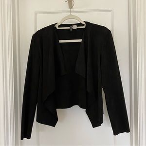 H&M DIVIDED BLACK LONG SLEEVE CARDIGAN JACKET